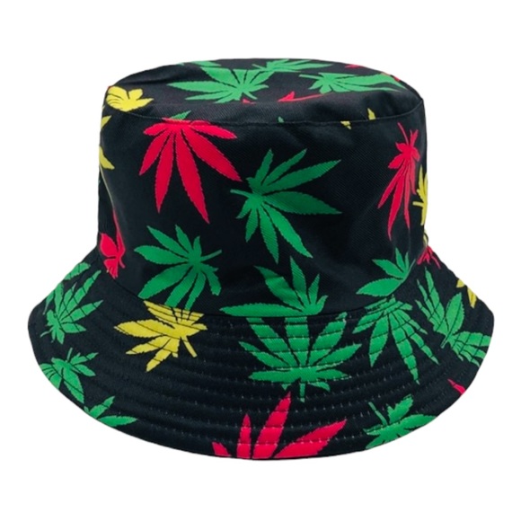 Other - Unisex Reversible Leaf Print Bucket Hat